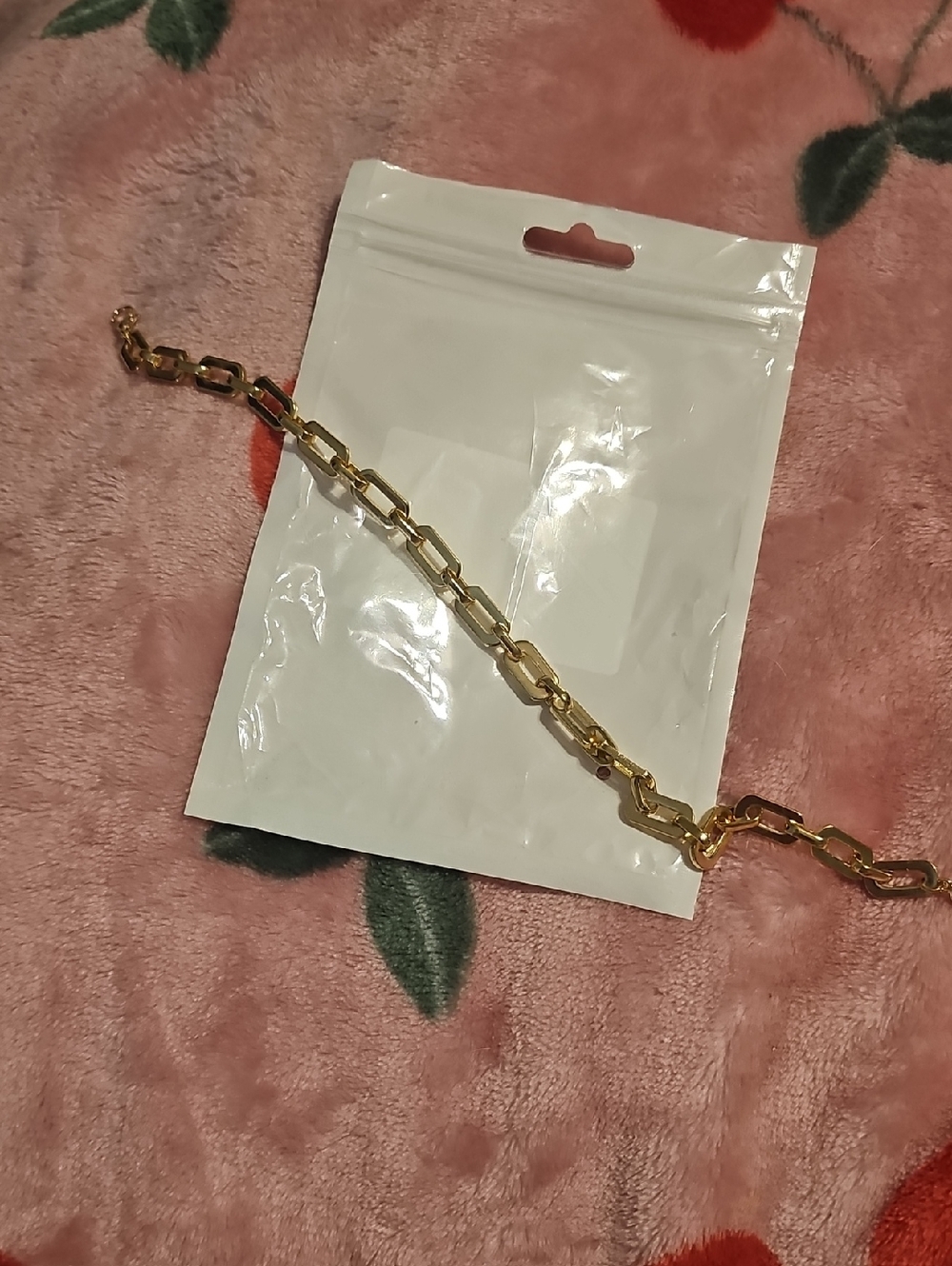 Polished Gold Link Bracelet for Women